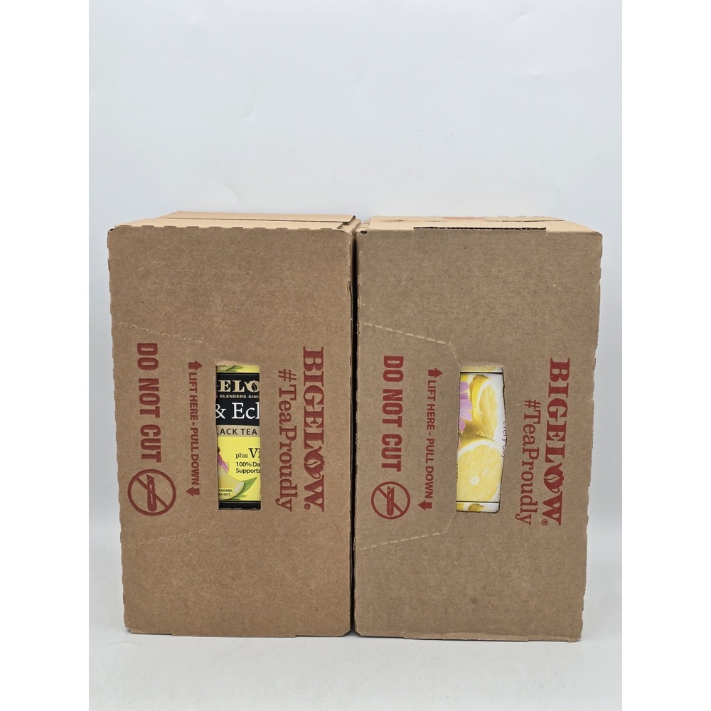 12 Lot - Bigelow Lemon &‎ Echinacea Black Tea plus Vitamin C - 216 Tea Bags